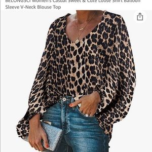NWT animal print tunic